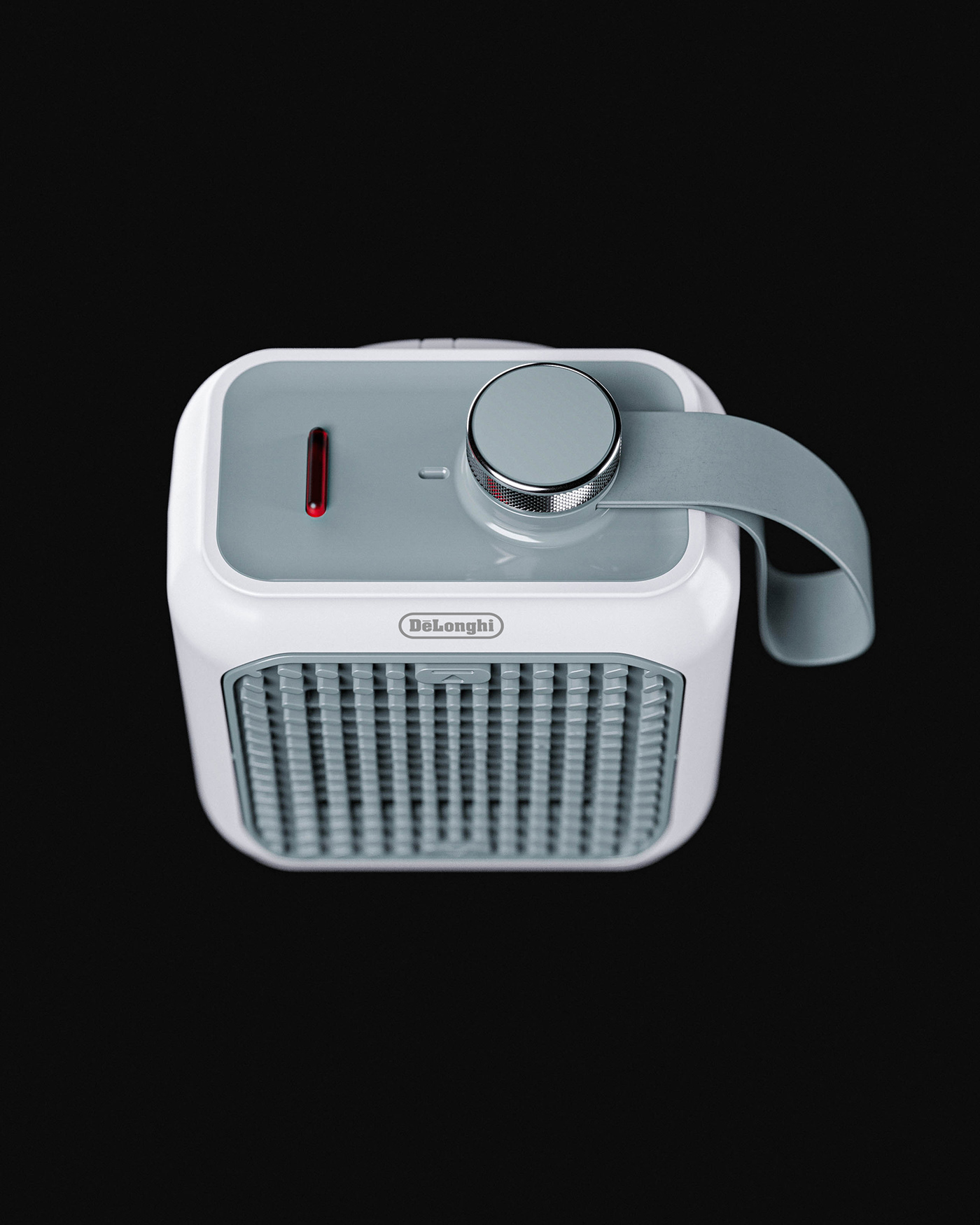 heater DeLonghi industrial design  visualization Render panel design Electronics product design  home appliances portable heater