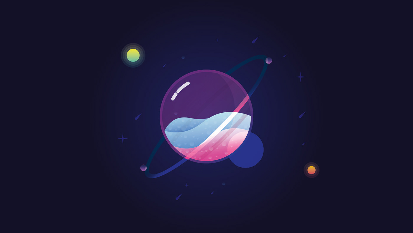 adobeillustrator galaxy digital mac colours planet sterne