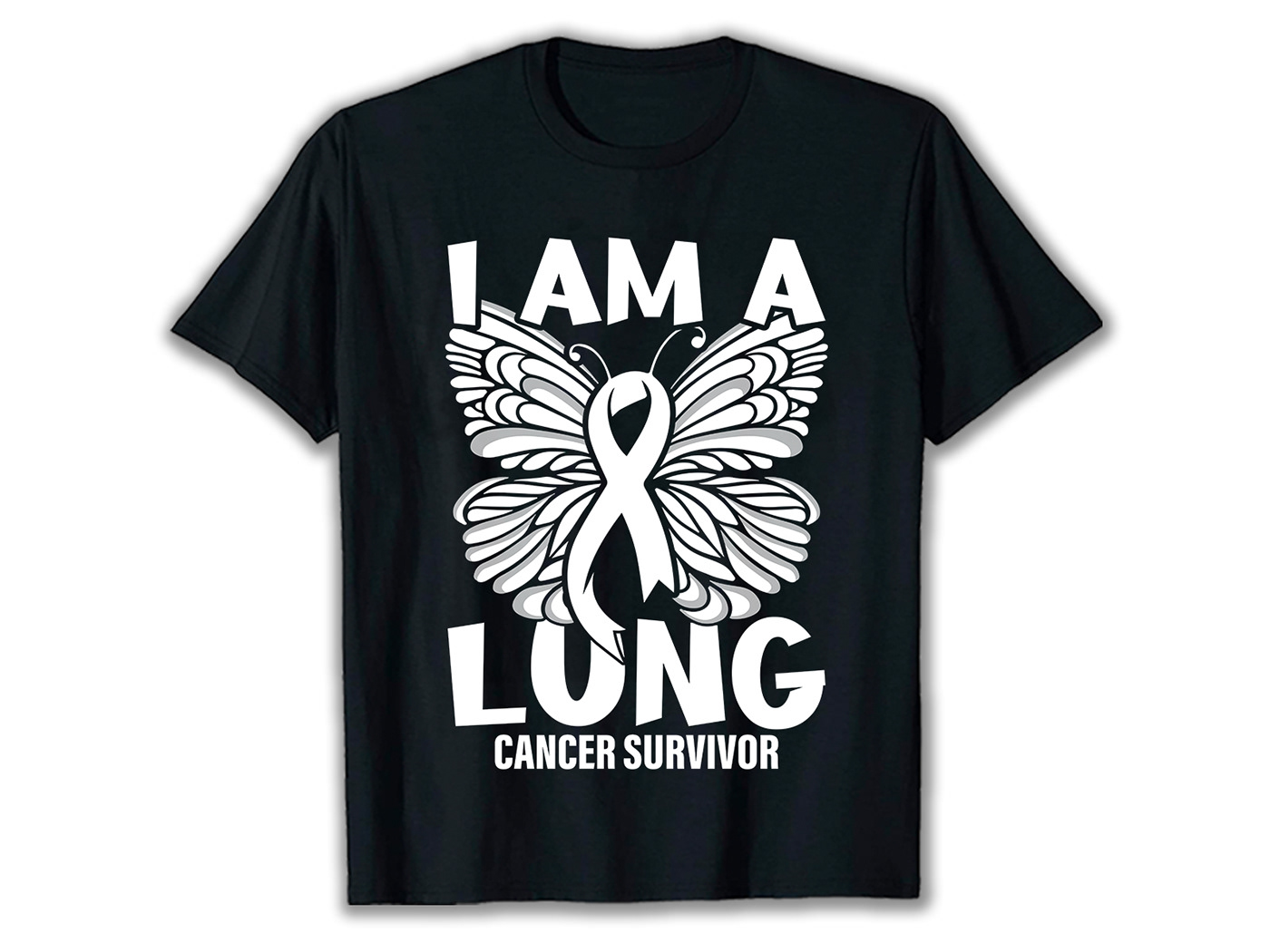 Lung Cancer T Shirt Design