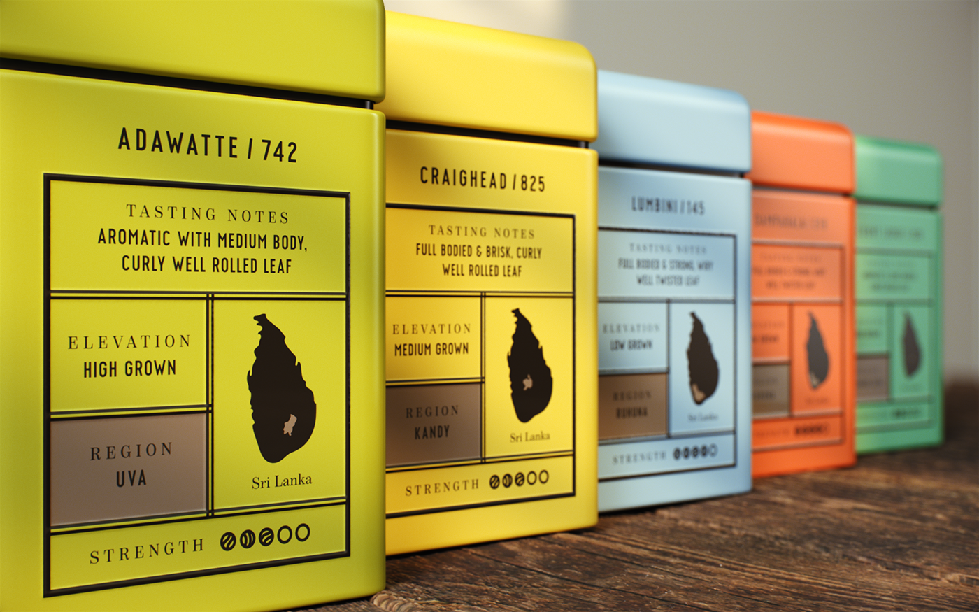 tea tins colonial jaftea color