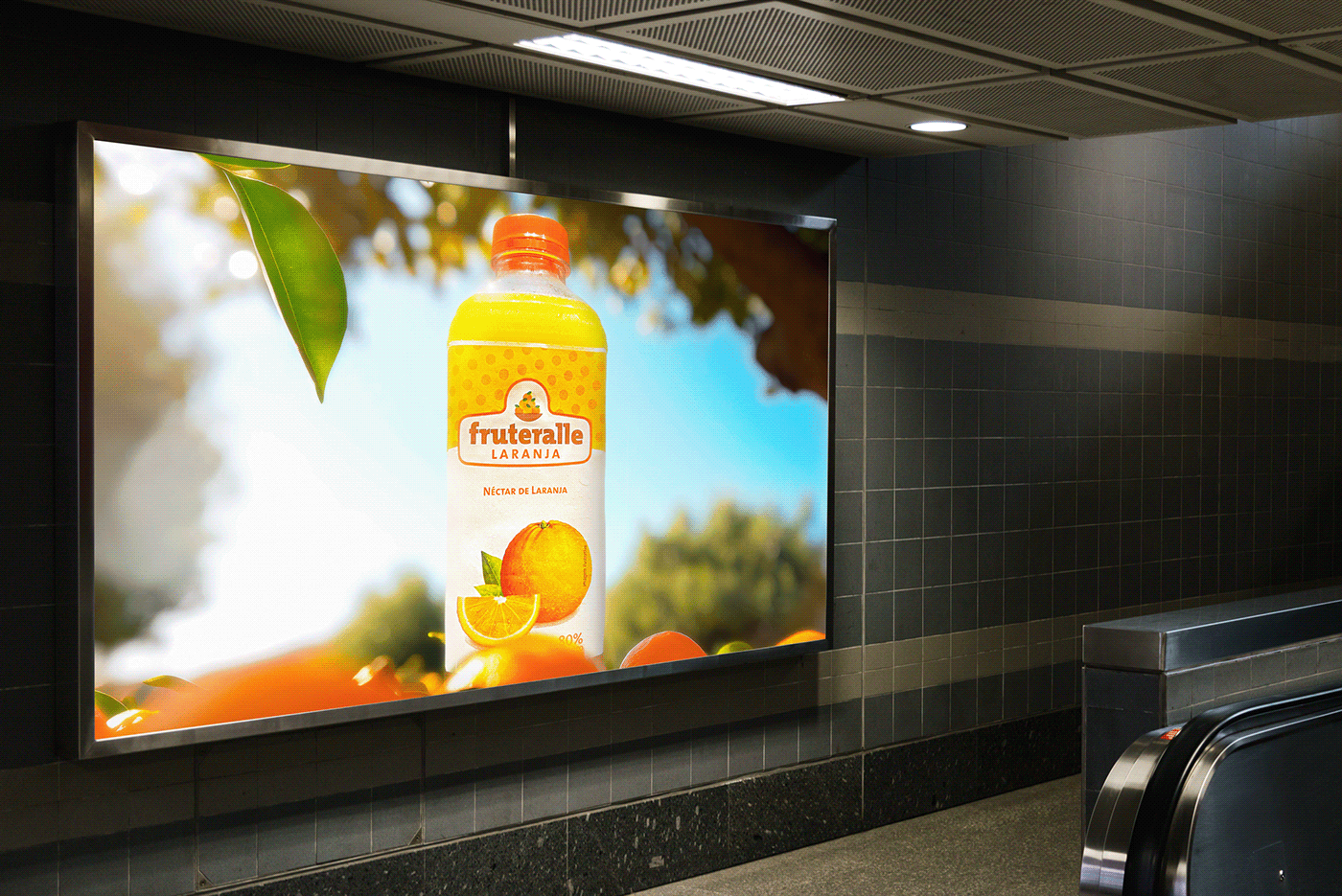 soft drink drink Orange Juice manipulation retouch social media banner