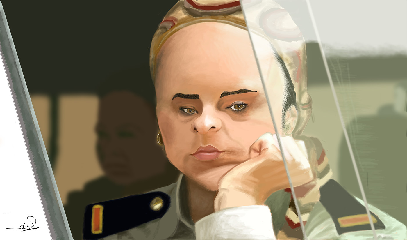 nelly karim,نيللي كريم,Digital Art,Painting. caricature. 