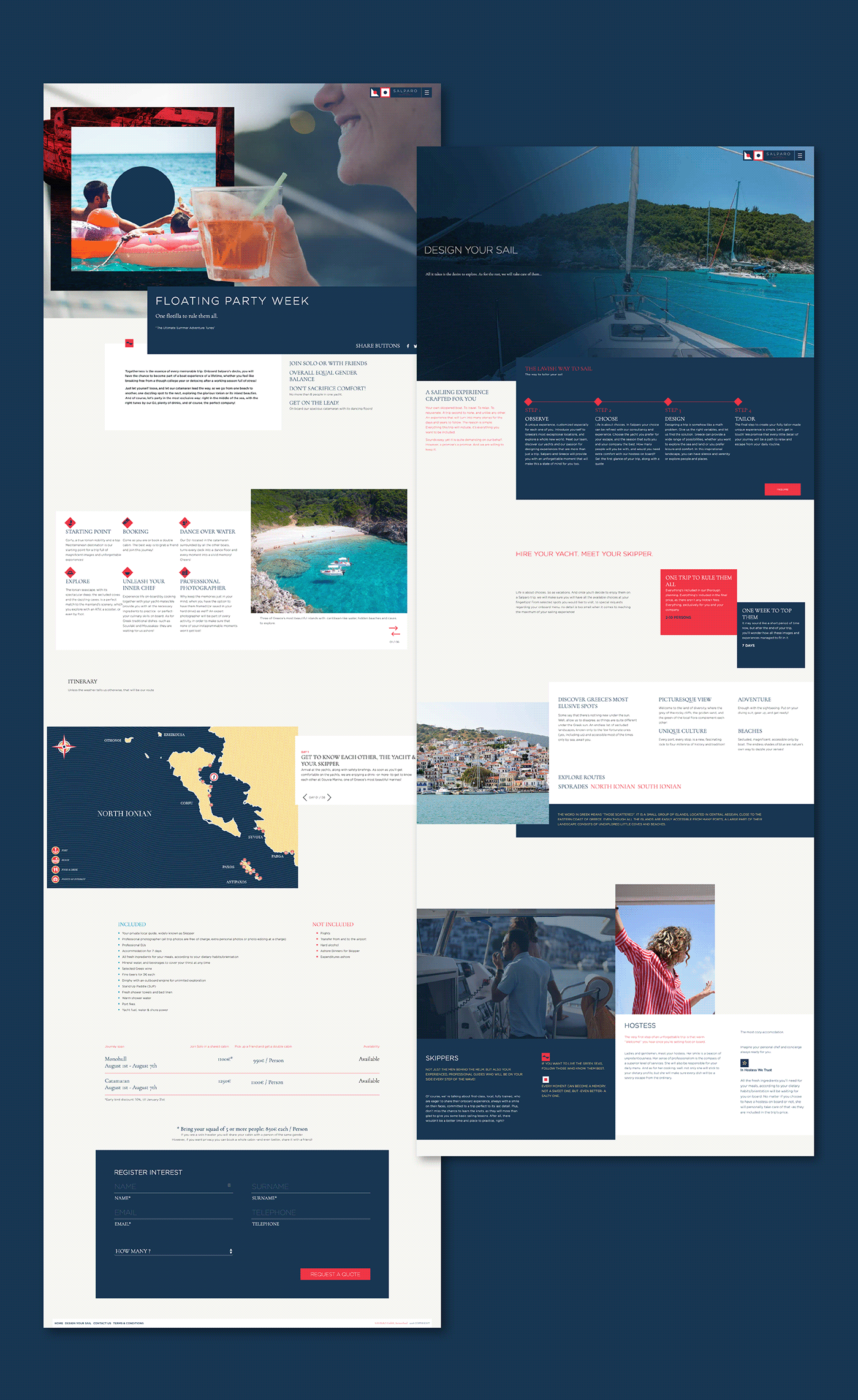 design sailing branding  Website