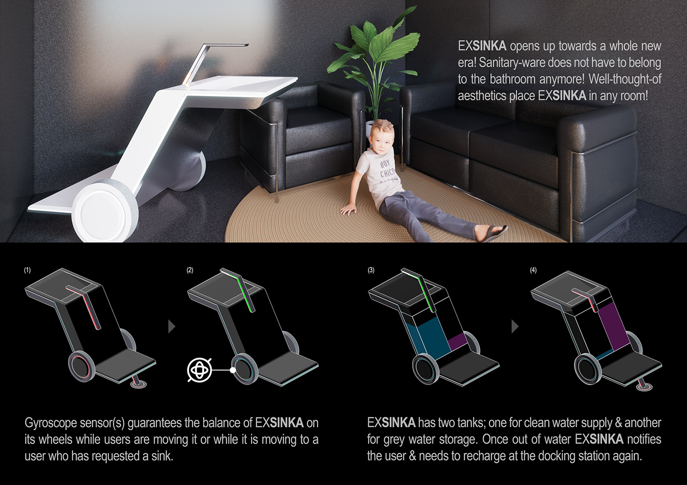 Roca master design challenge barcelona exsinka Ahmad Alkattan UAE dubai Sink mobility ai