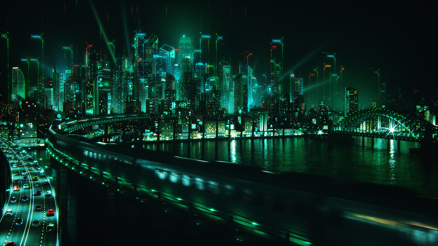 Cyberpunk Scifi cybersecurity kaspersky lab antivirus Night City refinery streets manufacturing CG
