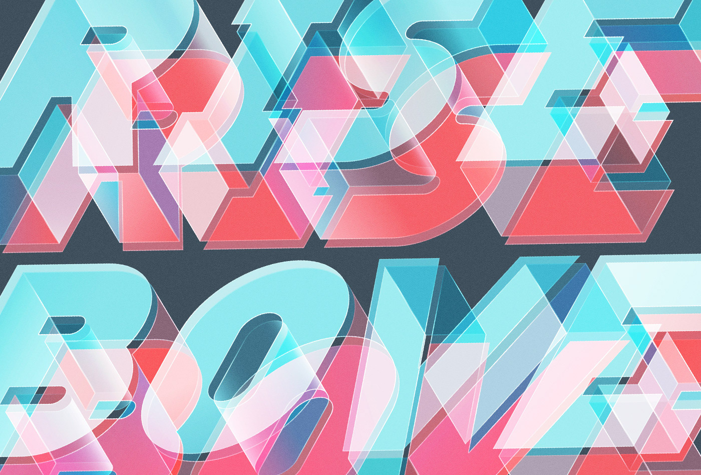 adobe illustrator Isometric typography   vector lettering typedesign