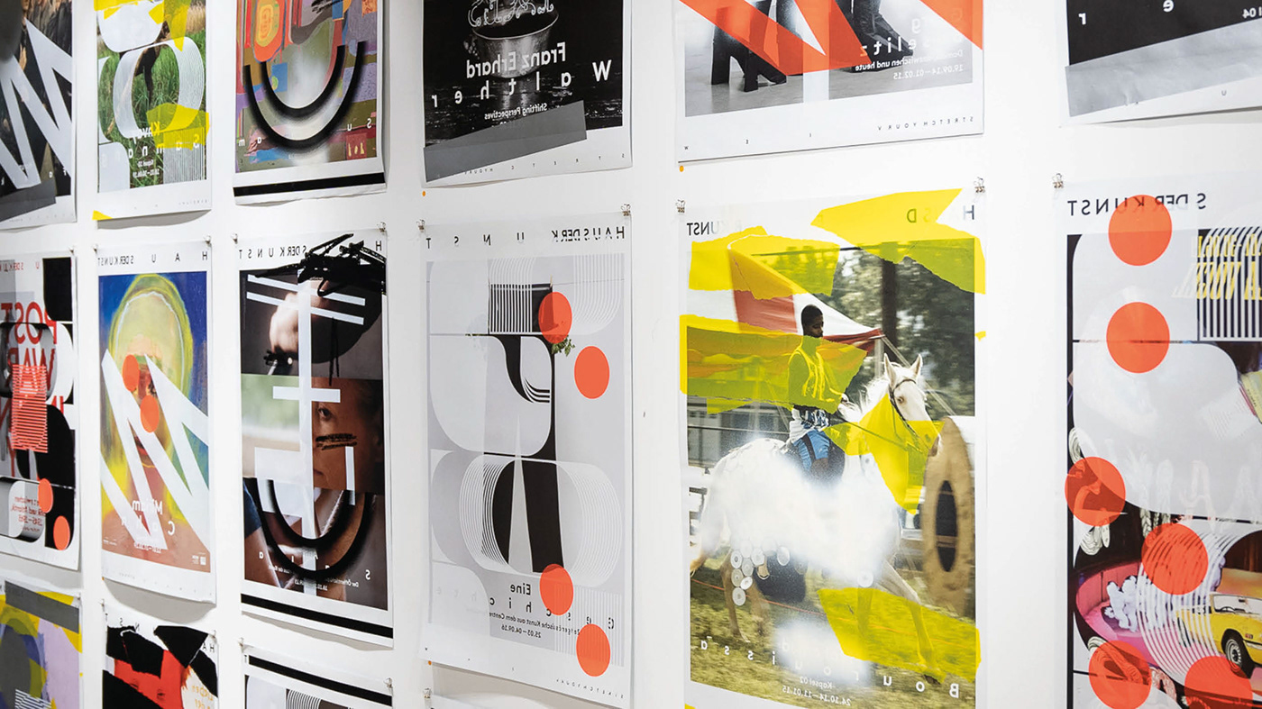 design Exhibition graphics poster posterdesign screen printing typography visual identity
