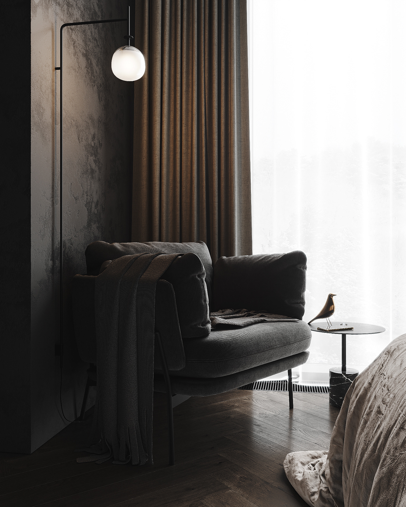 architecture bedroom design interiordesign minimalizm Render vizualisation