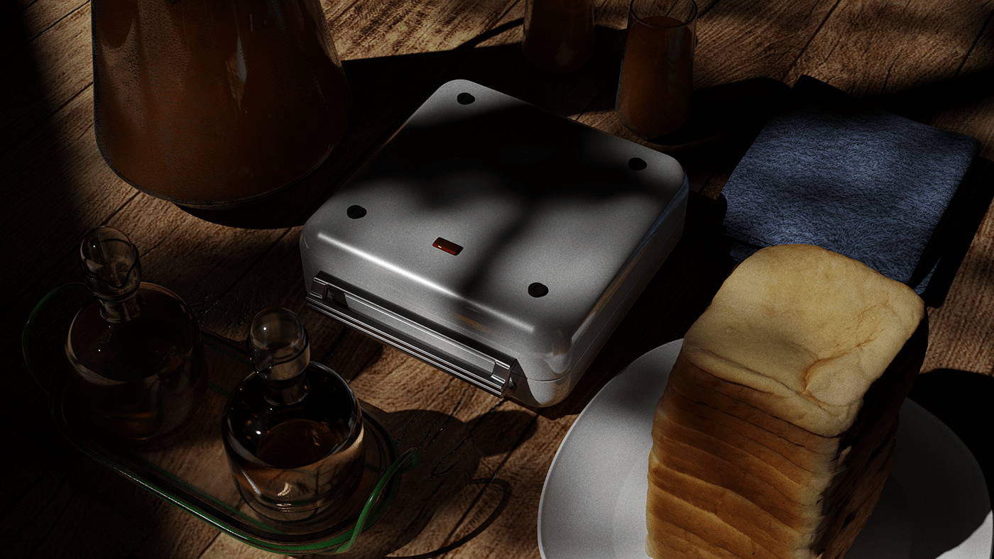 toaster industrialdesign 3D Render blender3d 3dart product design  product 3dvisualisation appliances