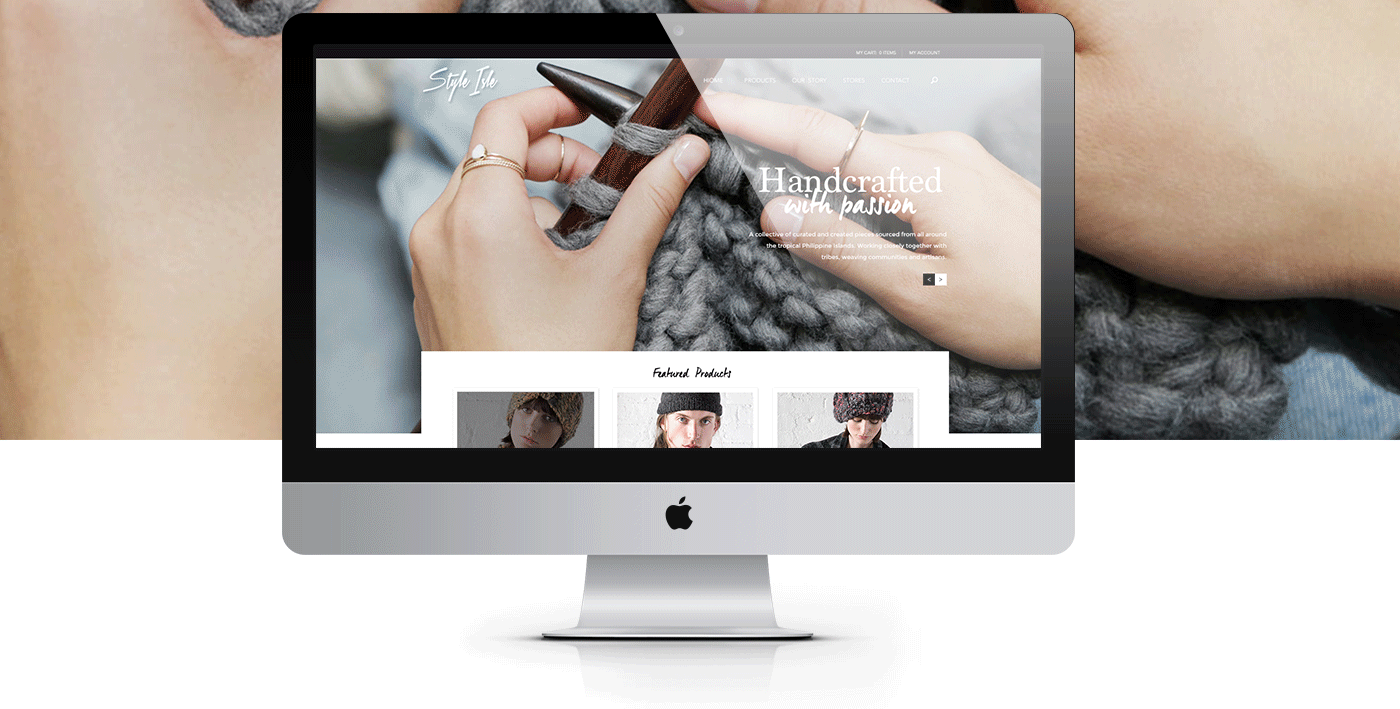 style isle Website weave clothes Responsive mobile Web Design  philippines