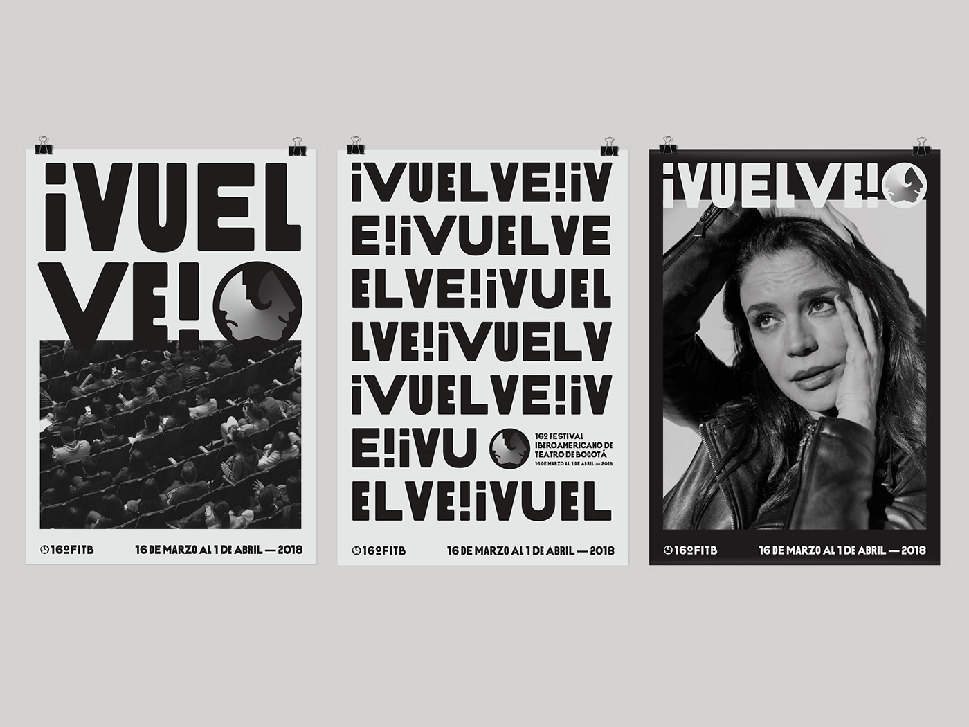 branding  visual identity Siegenthaler &Co identidad visual logo art direction  typography   VUELVE teatro festival