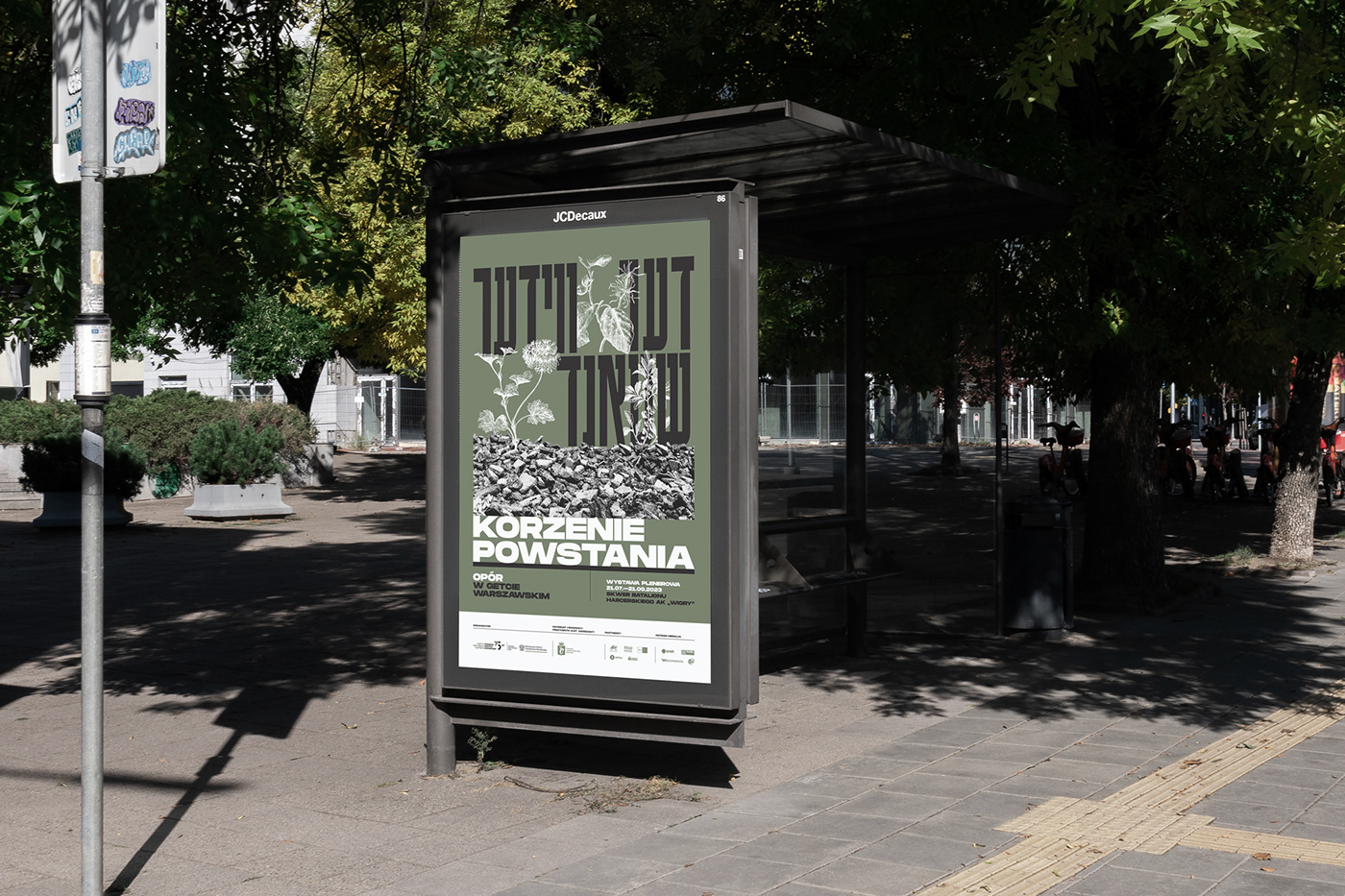 Exhibition  Outdoor roots historical typography   warsaw Photography  Jewish History uprising