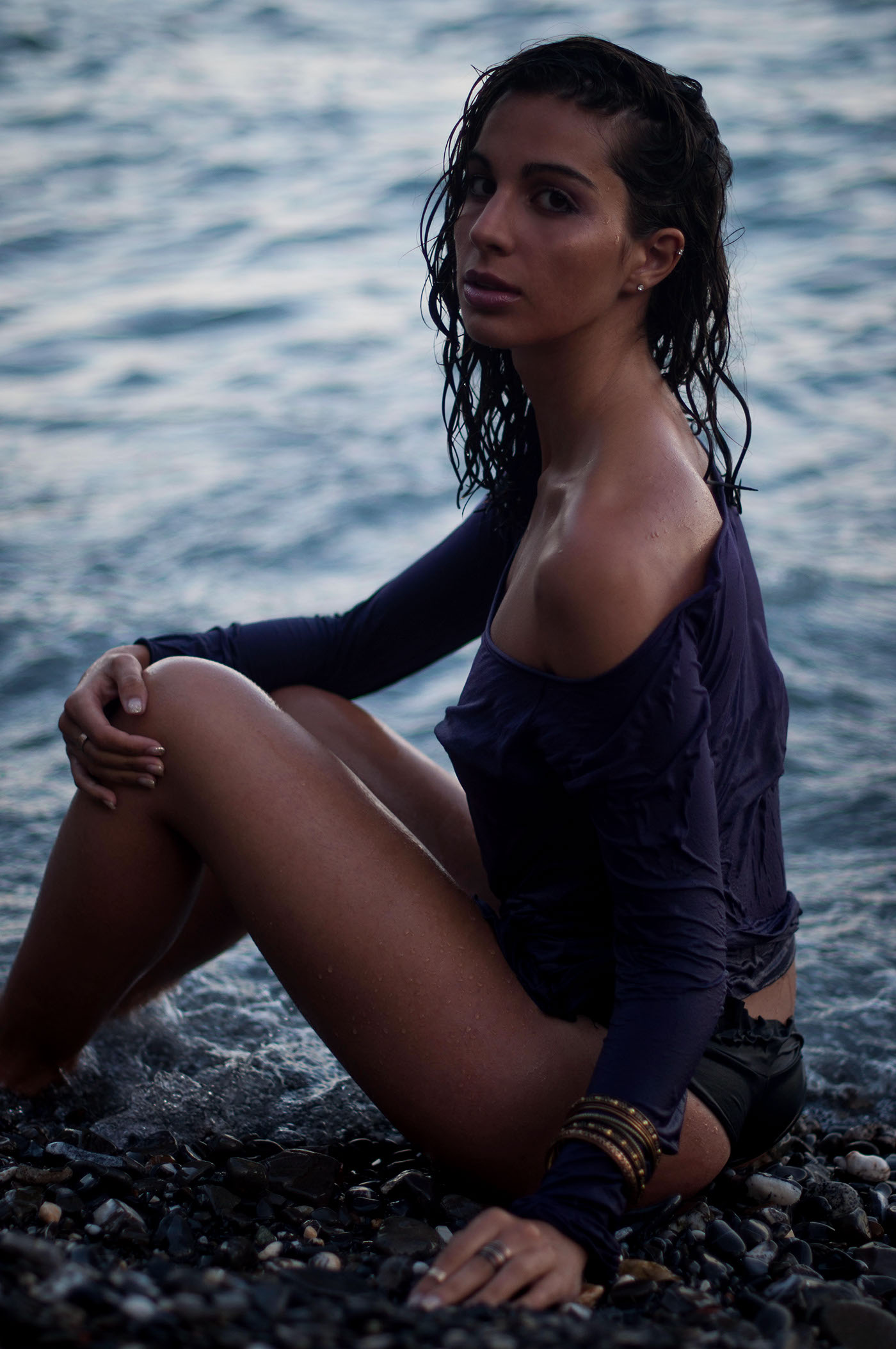 model Portraiture beach Seaside jewels summer beauty sofia hassan Nikon Italy