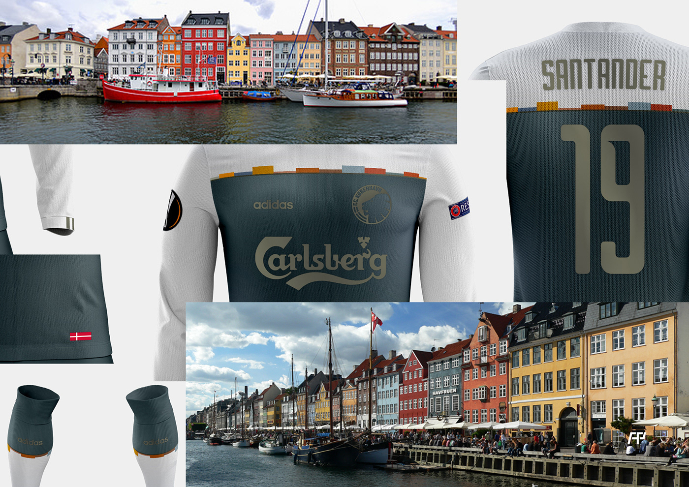 copenhagen kopenhag København adidas shirt jersey concept design city edition