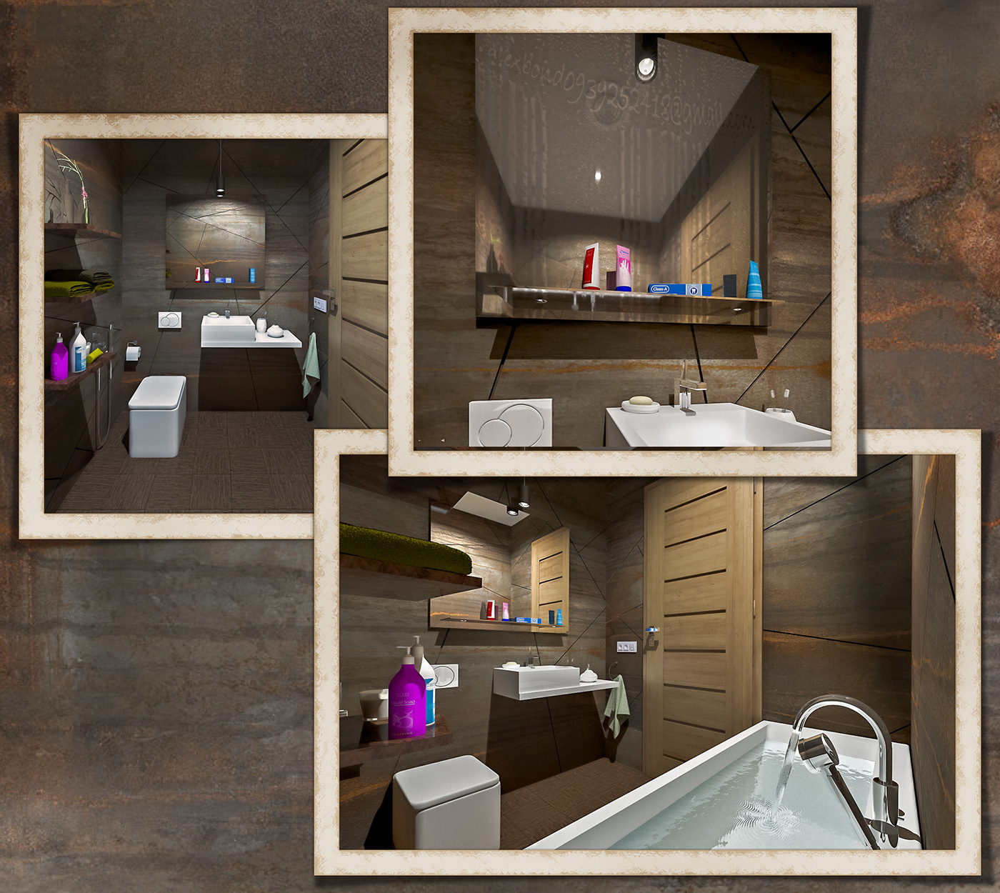 ALEX BOND 007 alexbond0939252418@gmail.com 3D Visualization 3d artist TECNOGRAFICA design 3d max photoshop postproduction bathroom