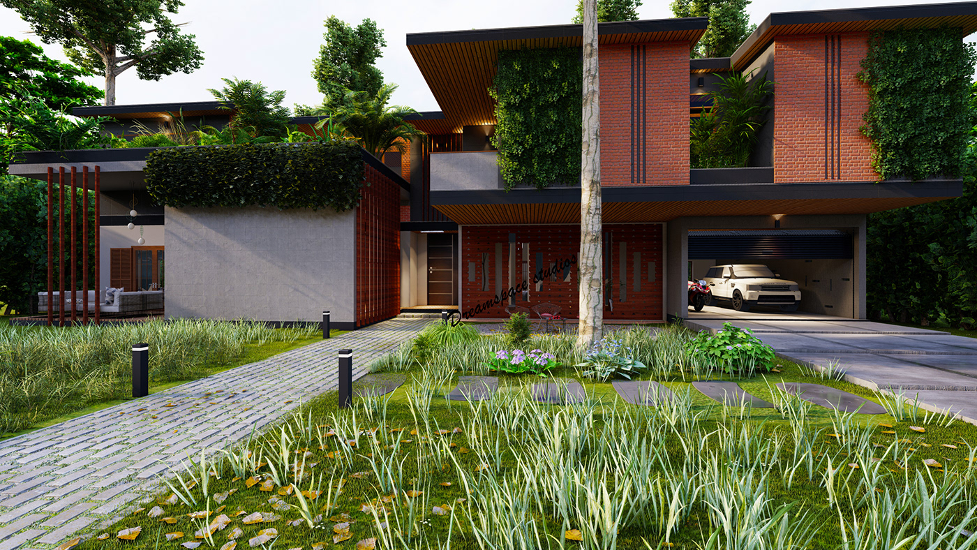 Outdoor Nature 3D architecture visualization Render modern kenya nairobi africa