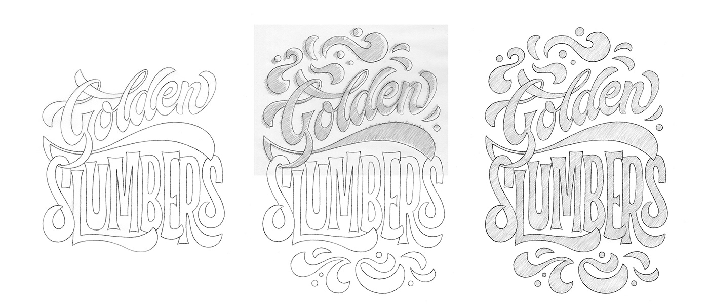 Beatles beatles lettering curso de lettering domestika golden slumbers lettering