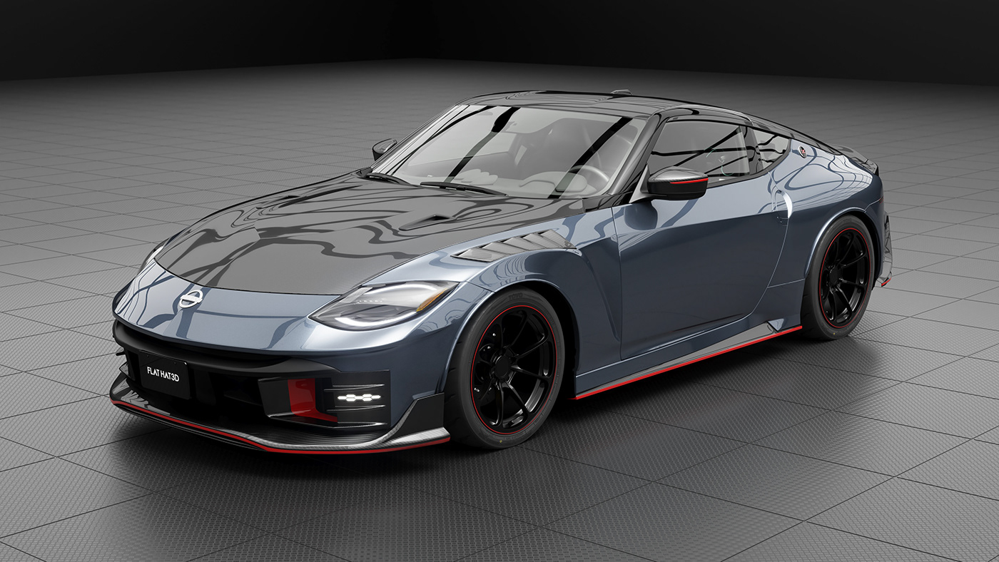 3D 3ds max automotive   car CGI Nissan Render Vehicle visualization vray