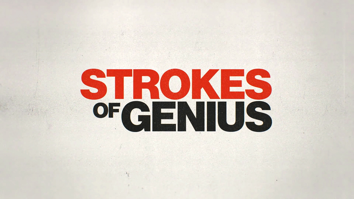 Strokes of Genius Documentary  tennis federer Nadal Main title title sequence title design graphic design 