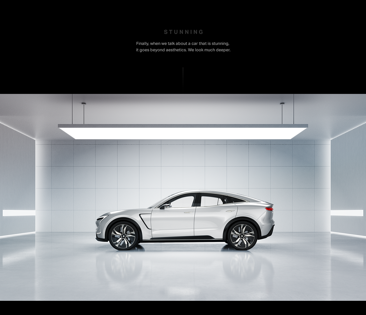Supercars car motion Vehicle ev electric future dark CGI motion visual design rendering automotive  