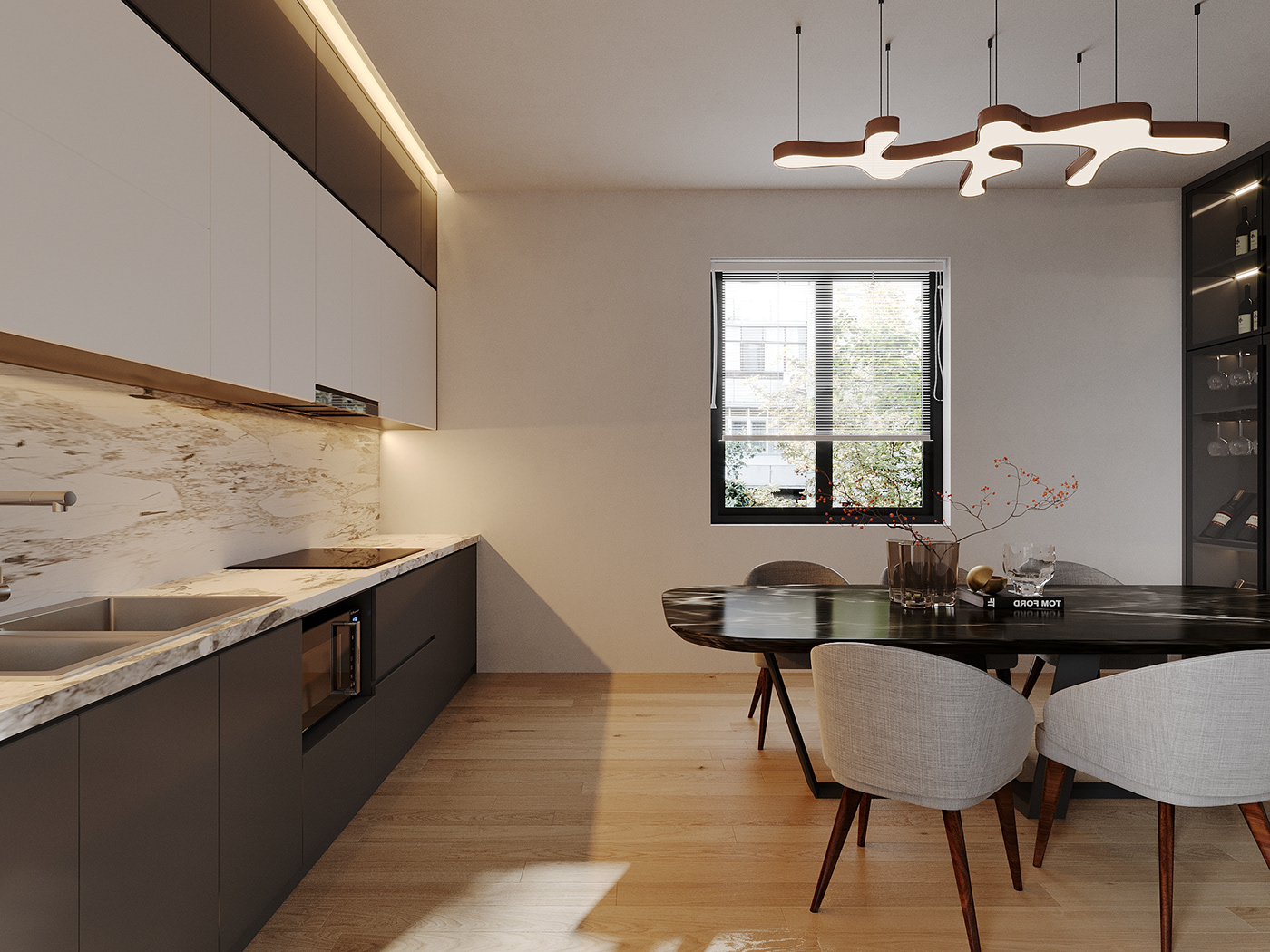 3ds max architecture interior design  corona photoshop designer kitchen