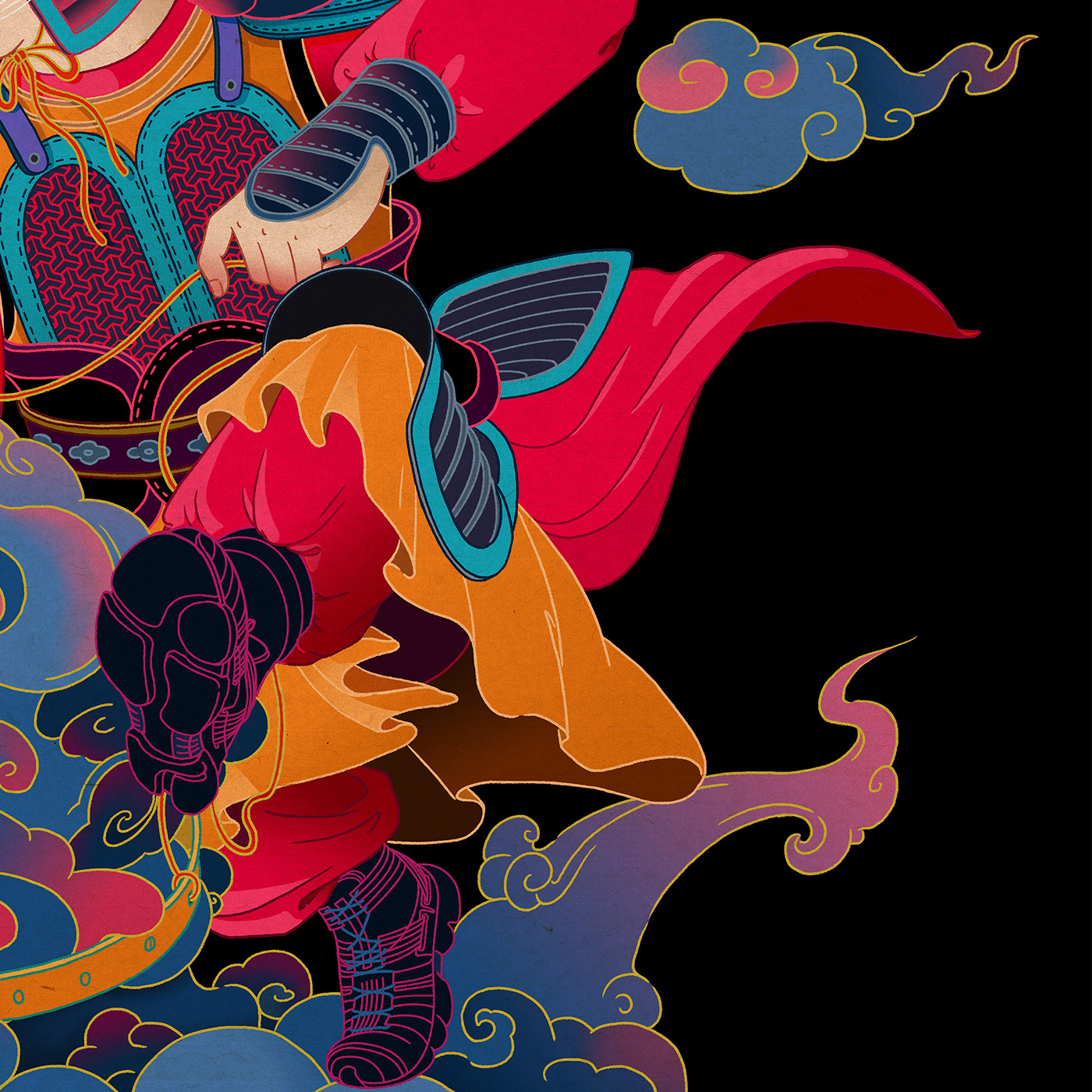 art Chinese style commercial illustration design fashion illustration ILLUSTRATION  国潮 插画
