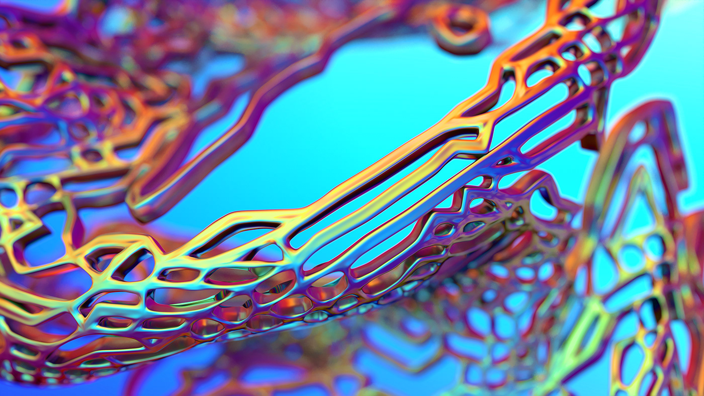 3D abstract art bright cinema4d colorful octane psychedelic smooth weird