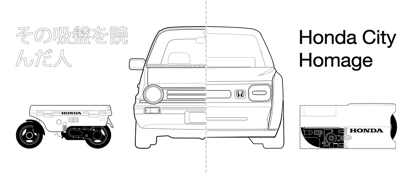 Automotive design; Alias blender car concept electric Hatchback Honda Transportation Design cardesign
