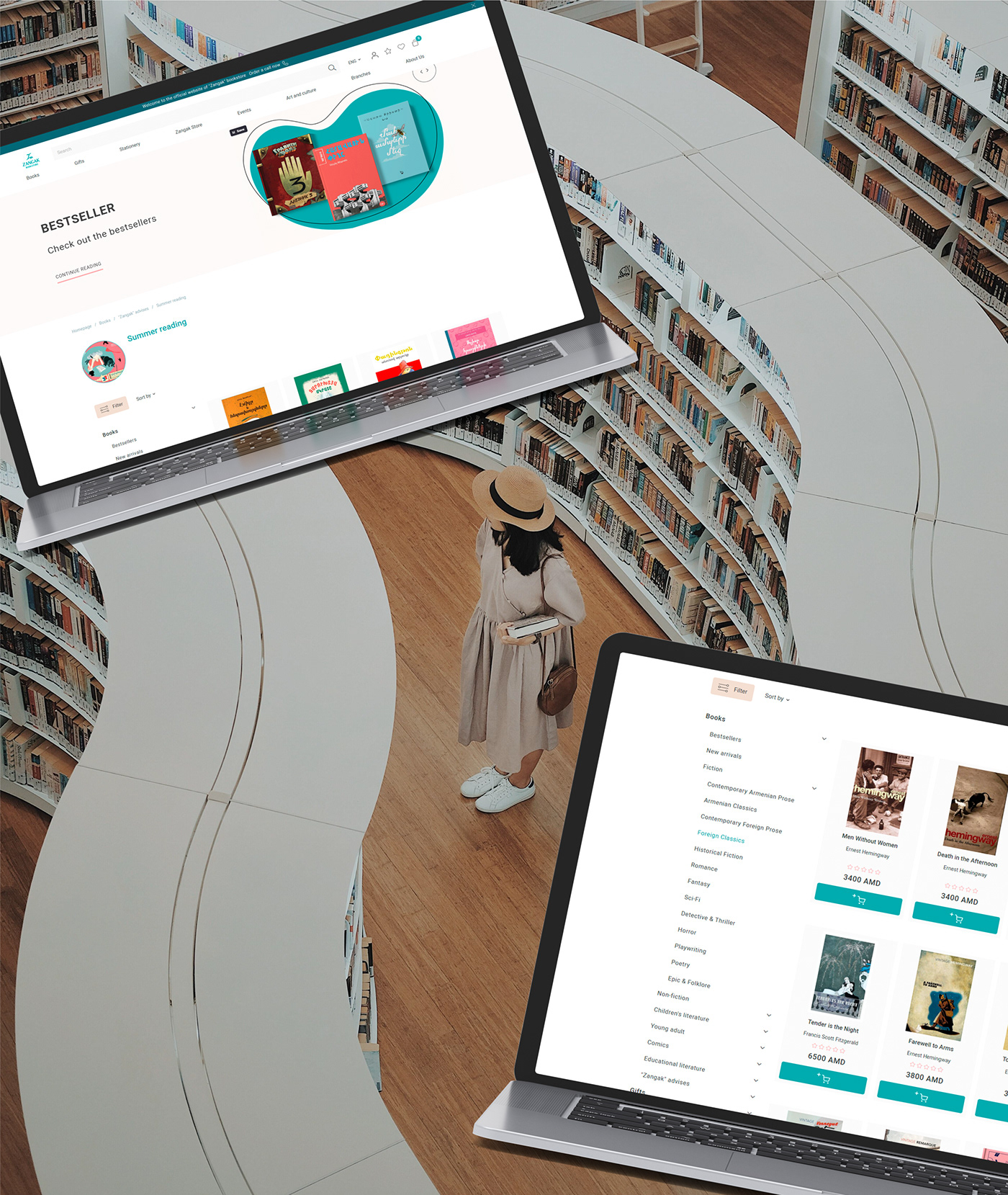 animation  blue book Bookstore copywriting  design Ecommerce UI/UX user interface Website