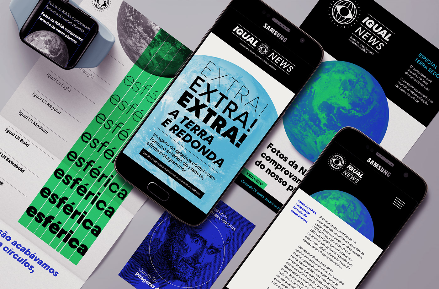 earth fabiohaag narrative promo round specimen type Typeface UI visual
