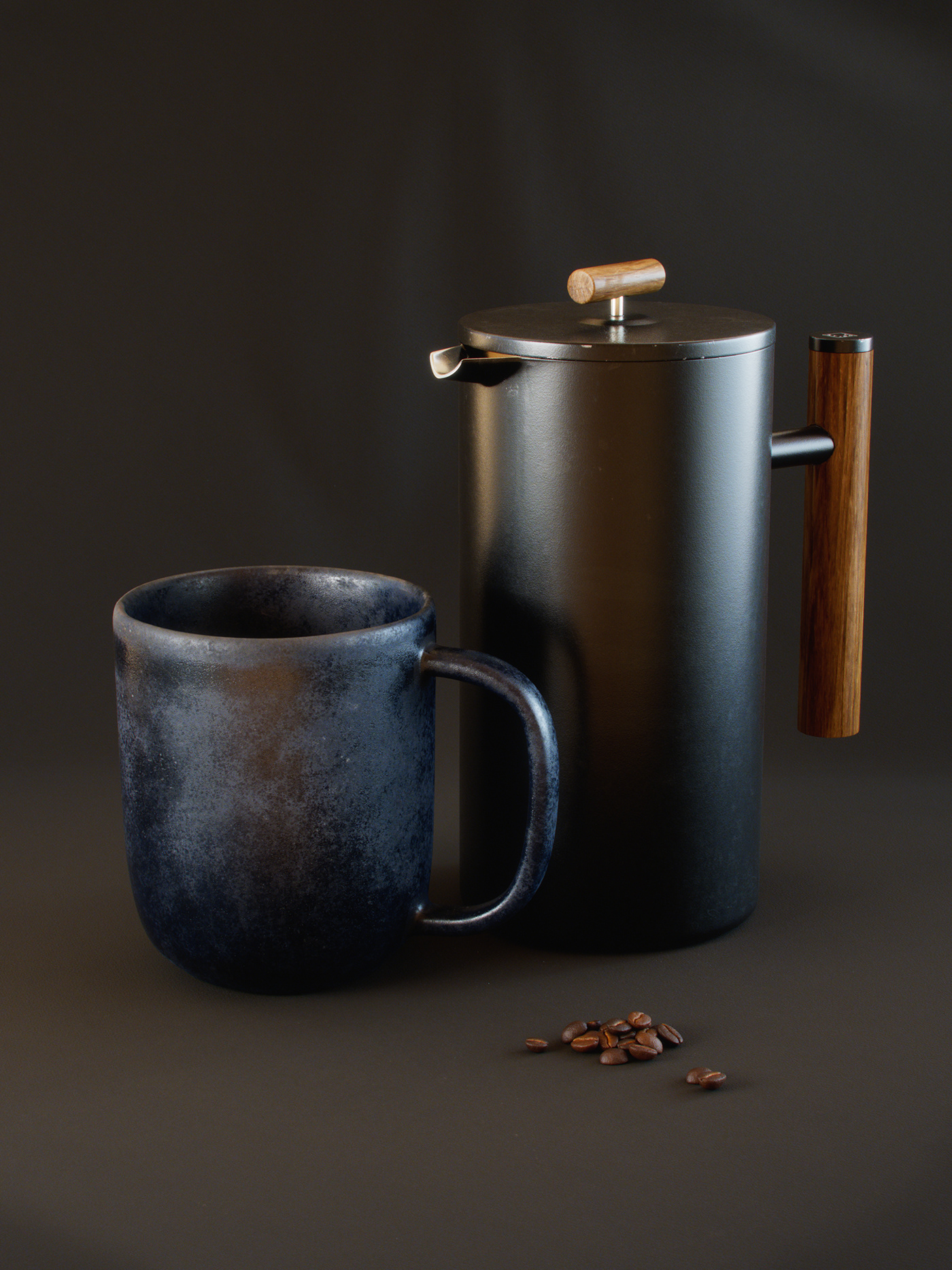 arnold beans CG CGI Coffee cup french press Maya modeling rendering Substance Painter texturing vfx