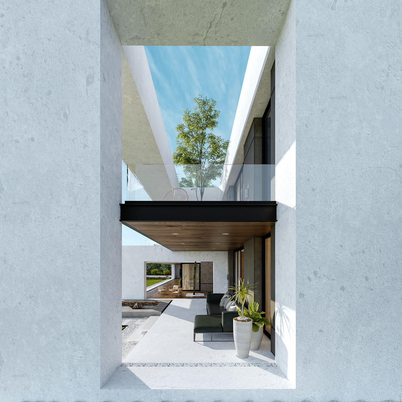 architecture rendering visualization 3D Rendering residential design postproduction Villa modern
