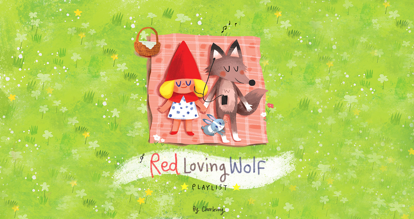 daily life fairy tale ILLUSTRATION  music Red riding hood RedLovingWolf song