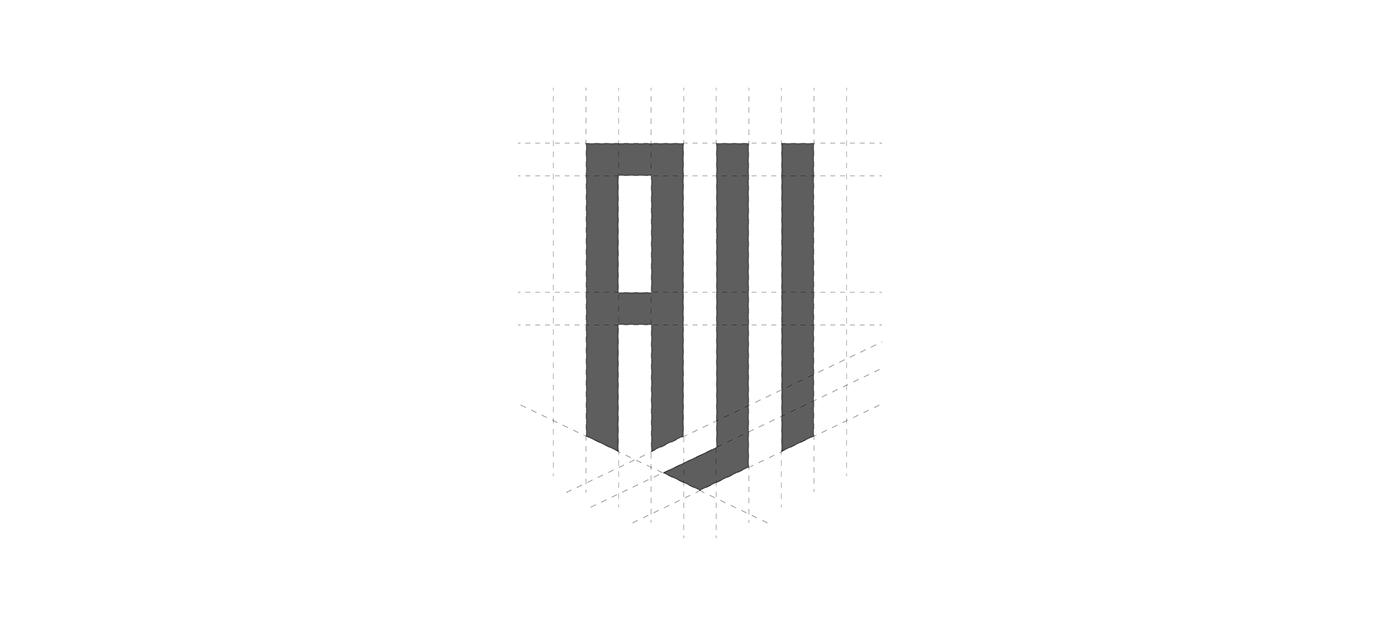 logo personal branding  stationary initials geometric minimalist