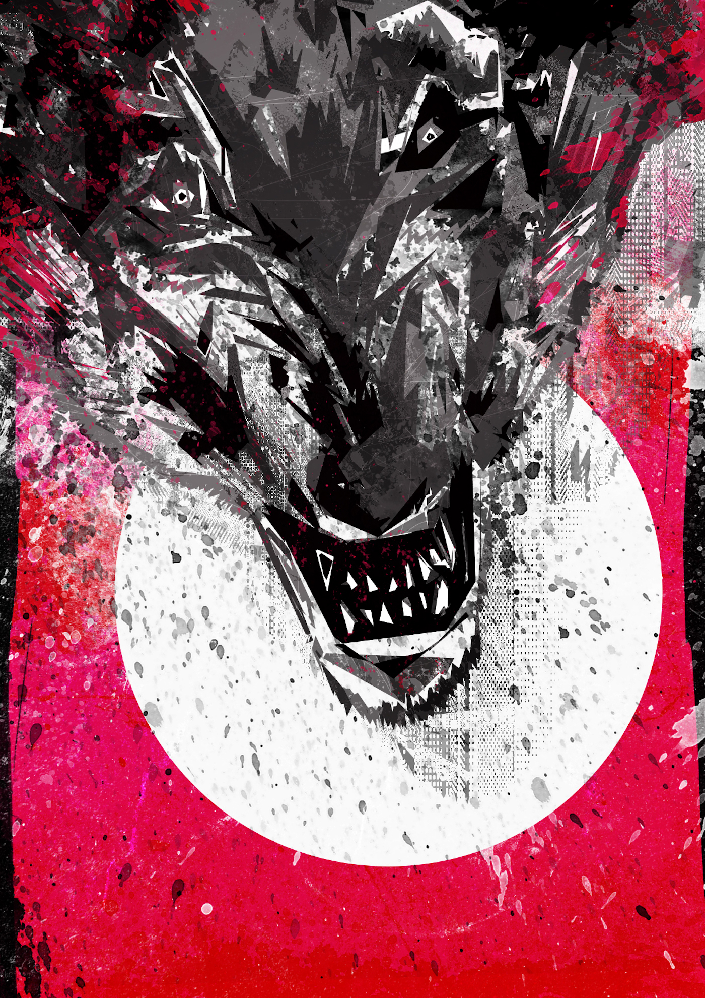 Ministry berlin poster music ILLUSTRATION  graphic design  grunge industrial dirty wolf