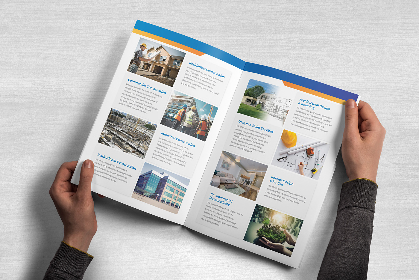 Construction Company Profile Brochure Free Templates, Company profile pdf, Company profile content