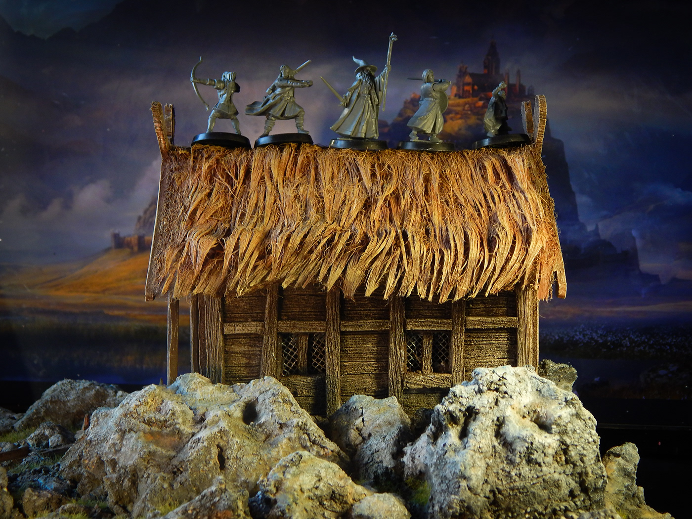 Diorama dnd fantasy hobbit LOTR Miniature nordic rpg Tolkien viking