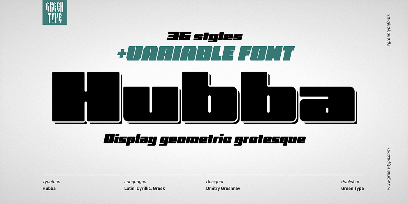 typface font poster fat