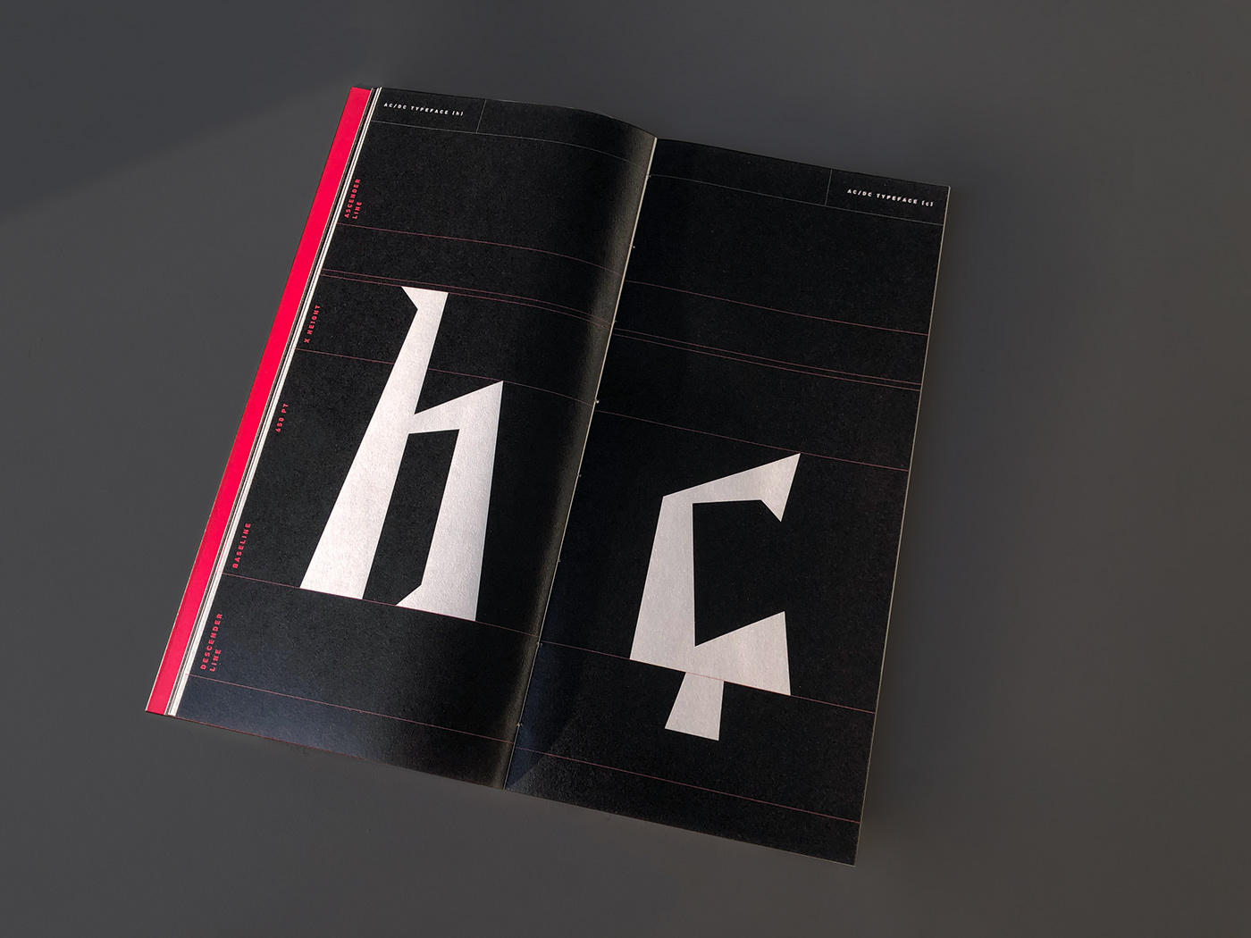 book editorial flyer InDesign Layout magazine print specimen typeface design