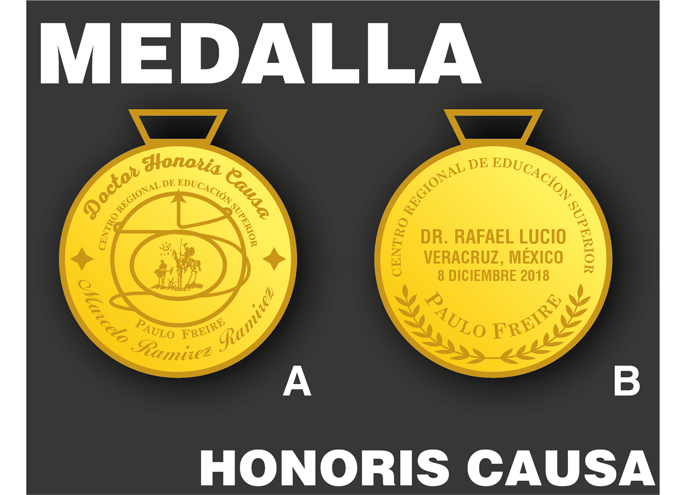 medalla Medal xalapa diseño gráfico honor conmemorativo