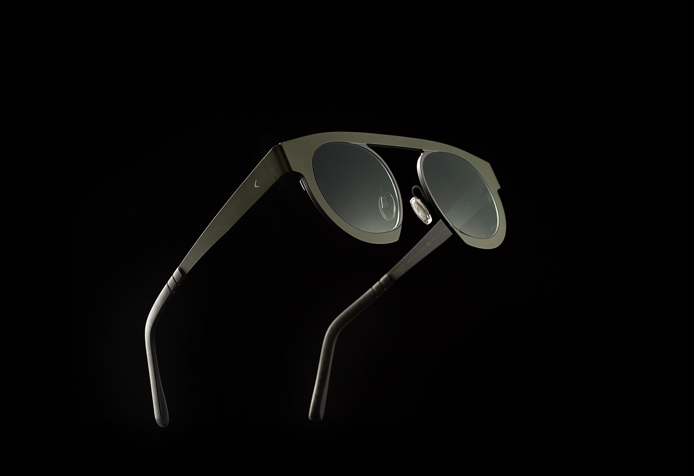 3D 3d modeling black blackfin blu dark eyewear Product Photography Studio Photography Titanium