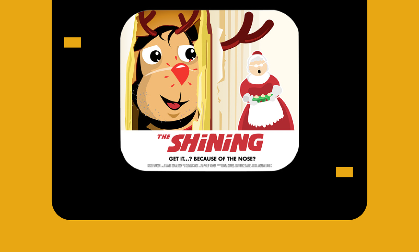 Reindeers holiday mailer ILLUSTRATION  print design  self-promotion