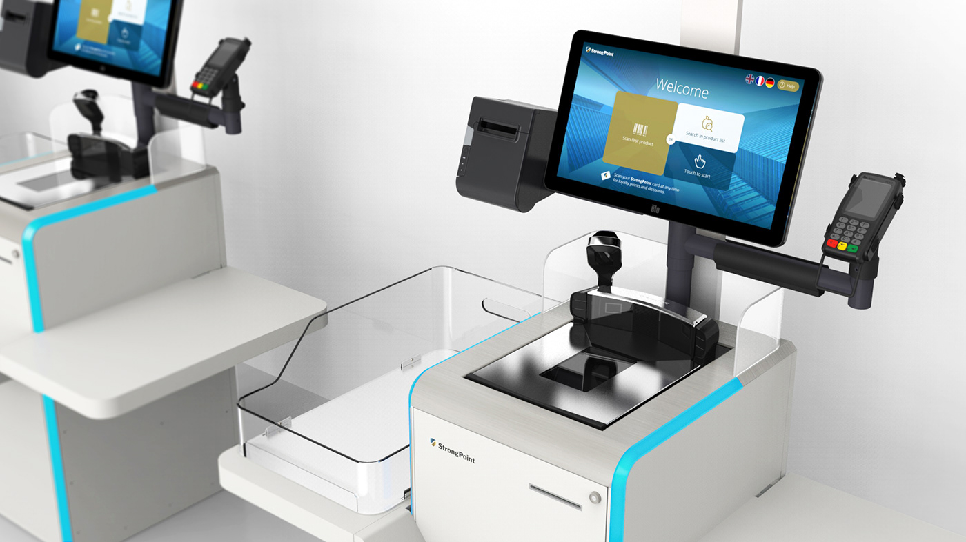 device design dizainas industrial design  industrial product design industrinis dizainas product design  Produkto dizainas self checkout Self-service checkout Strongpoint