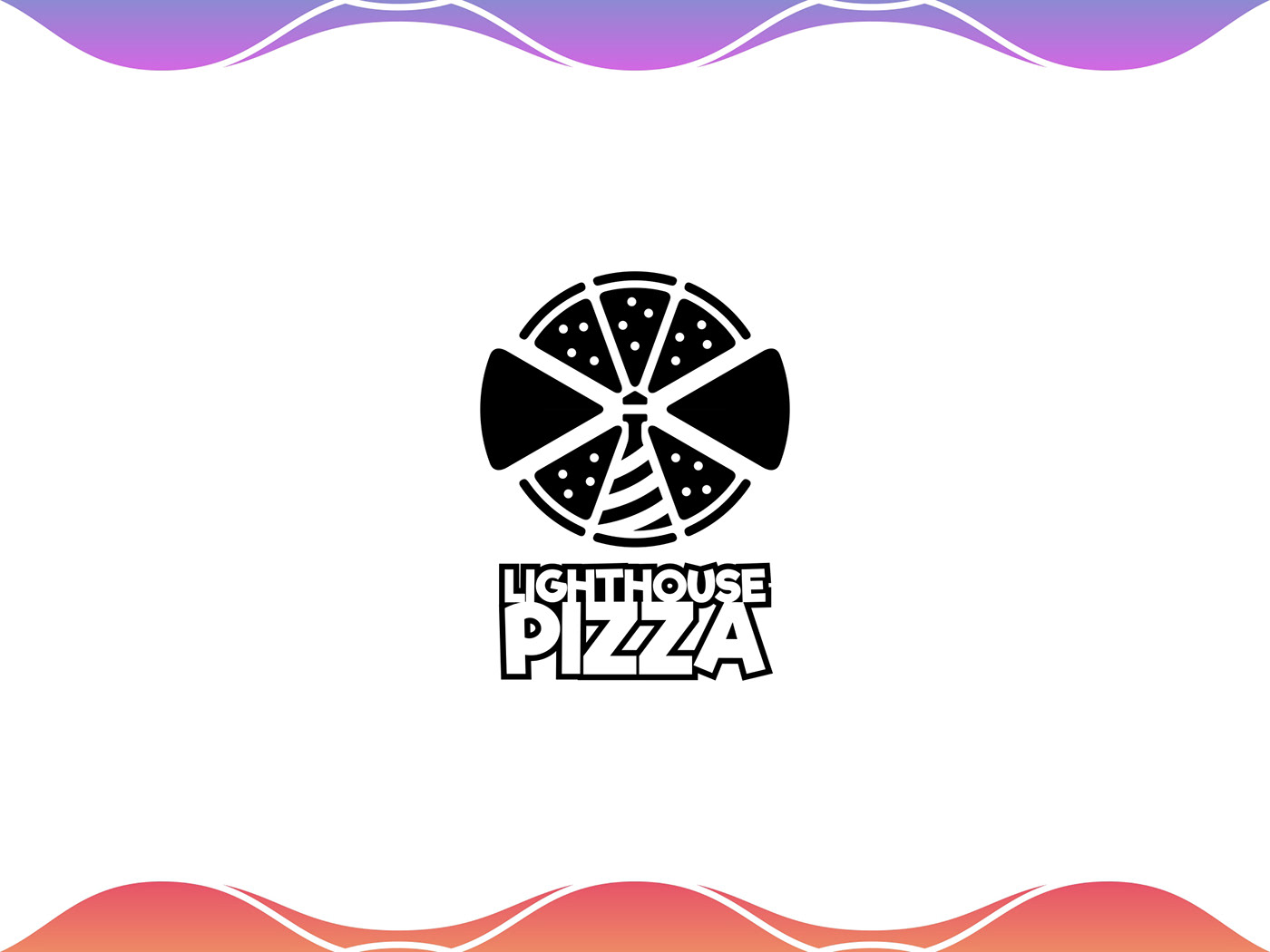 lighthouse Pizza harbor Sail Italy Food  Logo Design logo designer logo for sale zzoe iggi