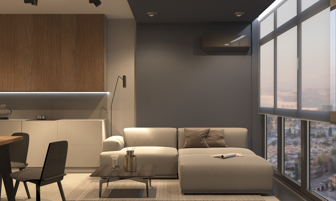 3d render apartment architecture flat Interior interior design\ living desin visualisation