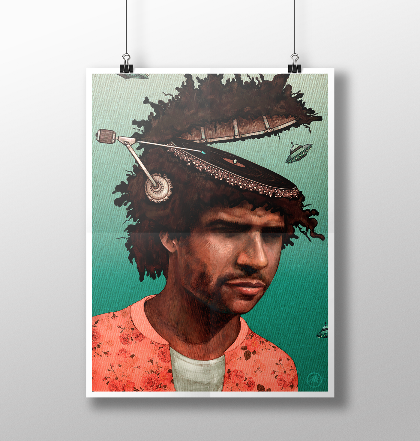 jamie jones dj Celebrity celebrity portrait DJ PORTRAIT digital digital painting Digital Art  MAF vinyl