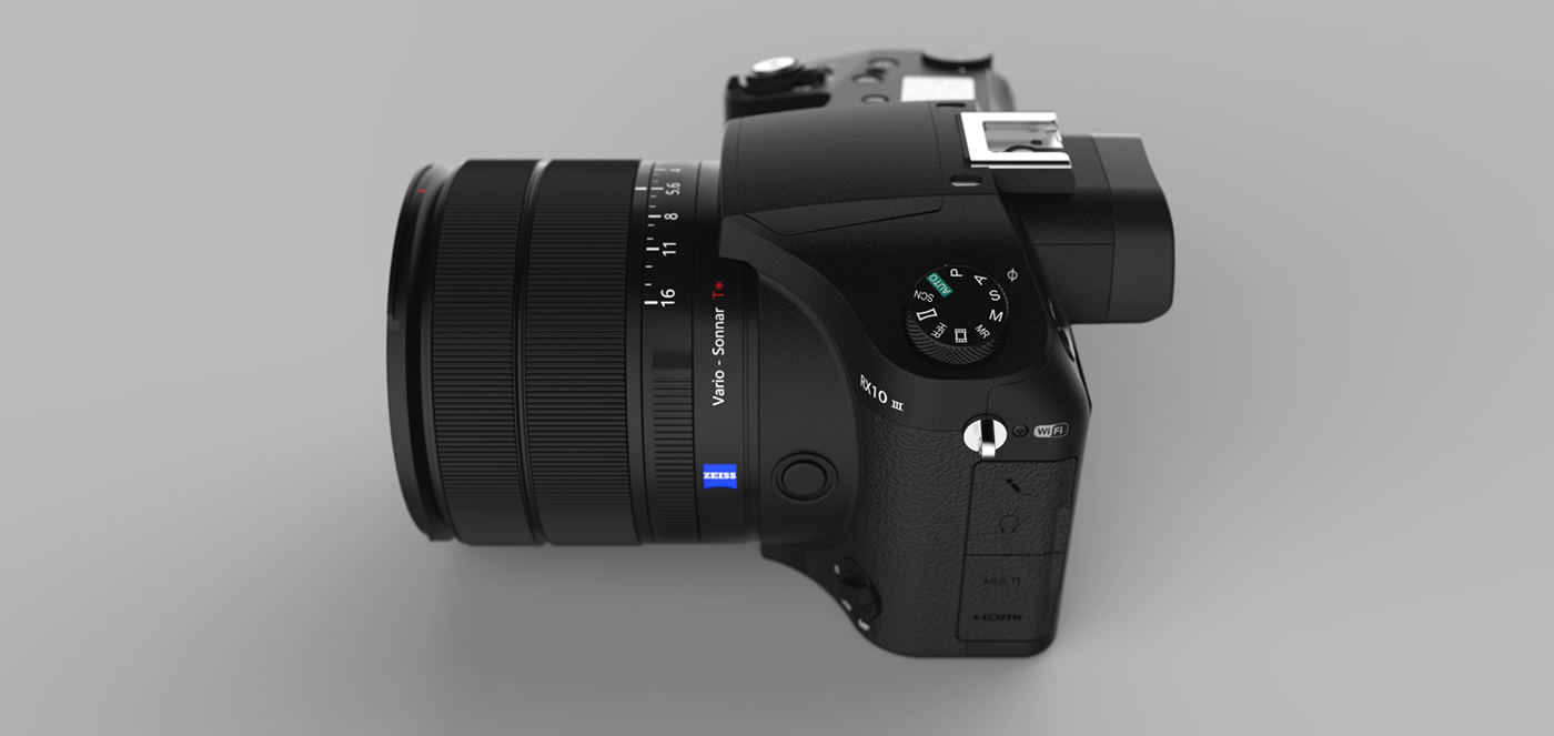 Sony Sony RX10 Sony Cyber-shot Professional Camera Keyshot animation rx10 mark3 camera fotografica câmera profissional câmera digital sony 3d modeling camera