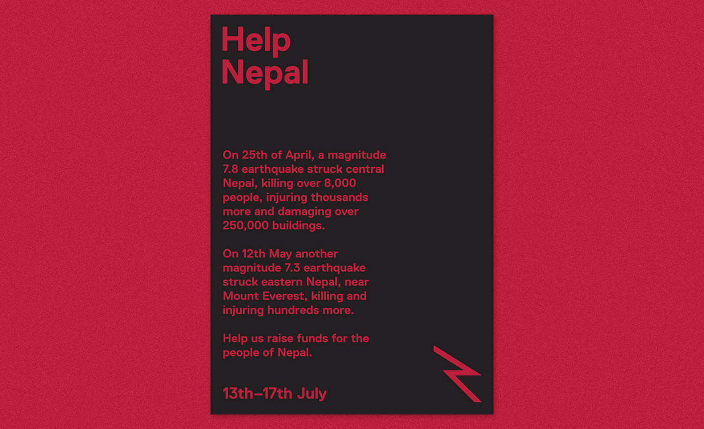 nepal charity Event fundraising poster logo