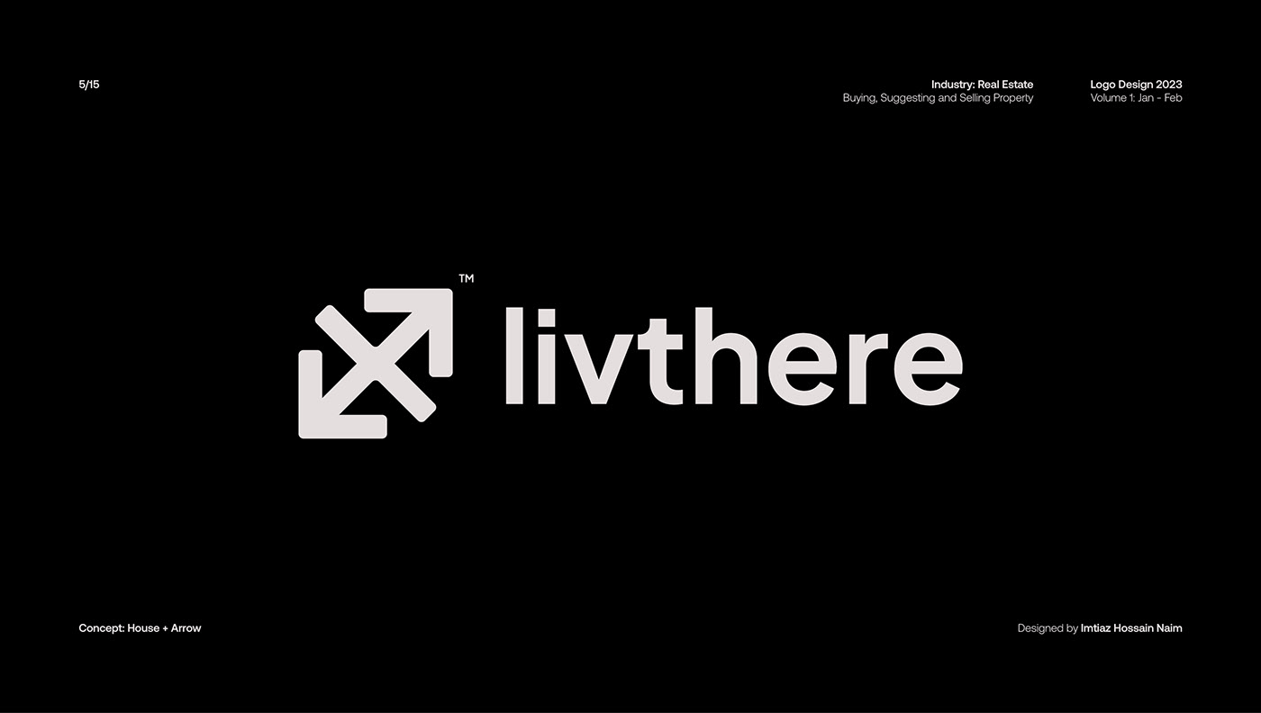 Logo design for Livthere; a real estate company.