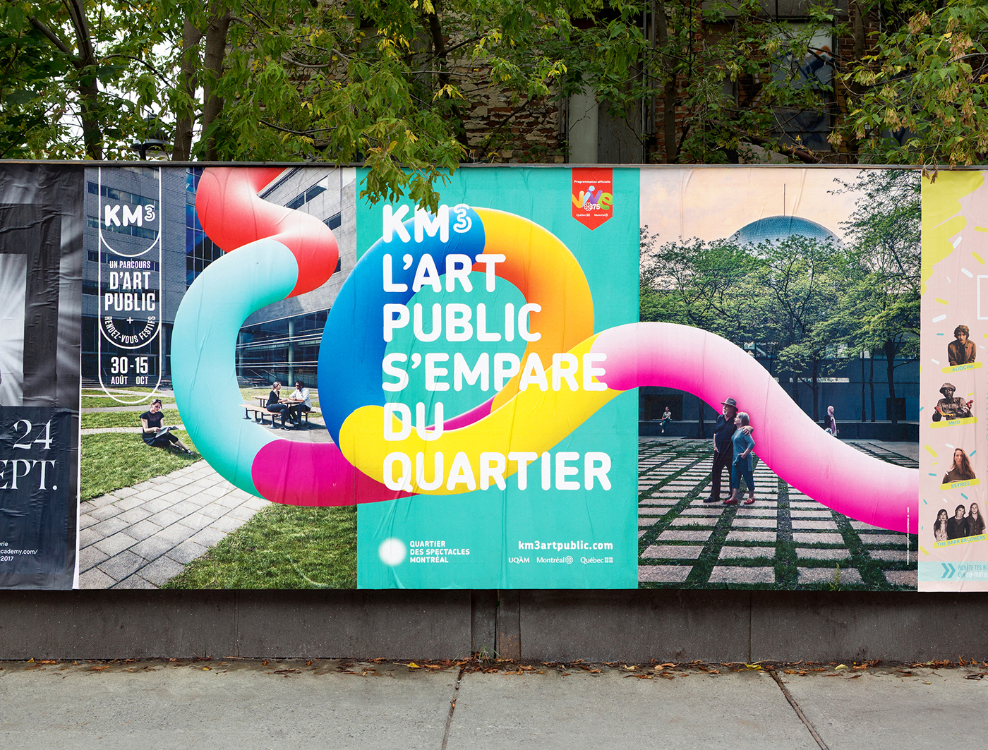 arts urbain QDS Events Street Montreal 3D graphic artist posters